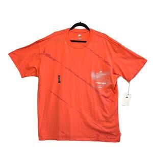 Nike Phys. Enlightenment Max 90 Graphic Tee NWT Men's Sz XL Peach Sporty Fun
